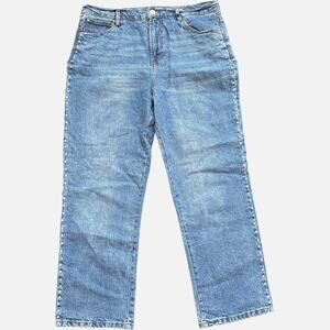 Kensie Jeans 12/31 Y2K Rhinestone Astrid Jeans Blue Wash High Rise Straight